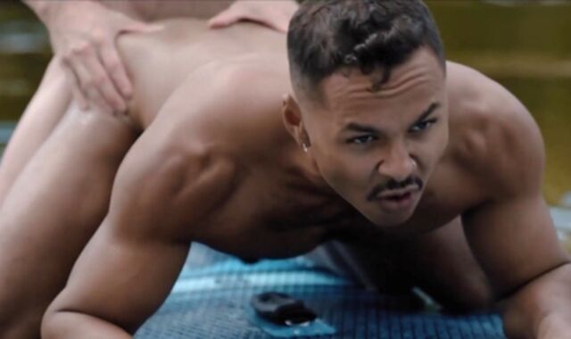 FalconStudios.com: Latino bodybuilder flashing thick caboose