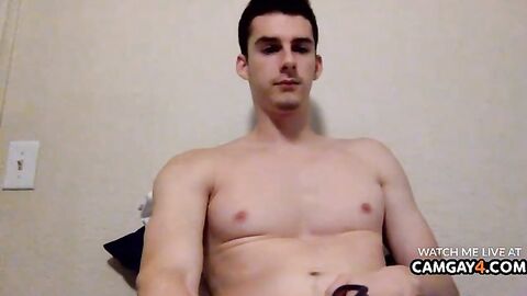 bulky guy Displaying His nipps And jock In web camera