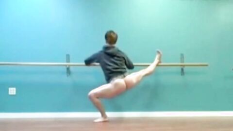 Male ballet practice (without tights!)