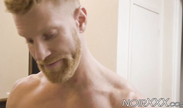 Jaxx Maxim sticks his BBC inside blond bearded hunk Johnny V