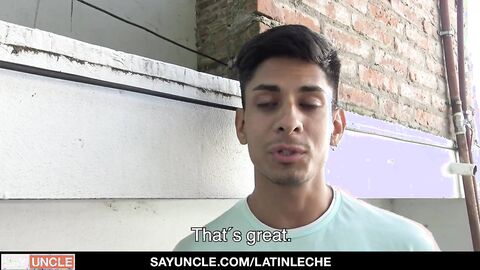 Hot latino twink drilled in his tigh asshole and throat