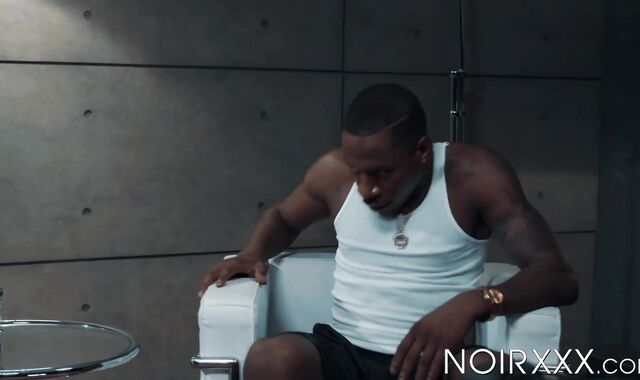 Naughty Adrian Hart ravaged and cum sprayed by big baller