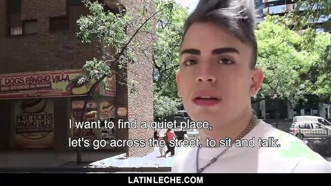 LatinLeche - Wavy Haired Stud Sucks A Thick Latino Cock