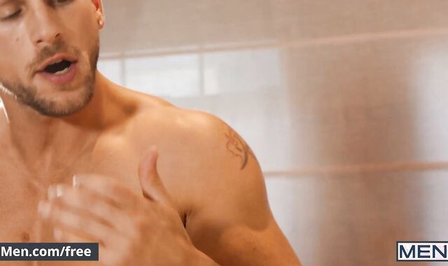Men - Sexy Bottom Dean Dallas Makes A Swimsuit Tease For His Top Roman Todd Turning Them Both On