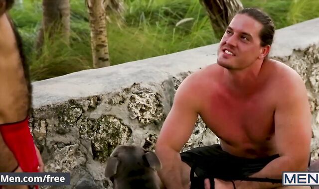 Mencom - Horny Diego Sans Dominates Kip Johnson Cute Ass