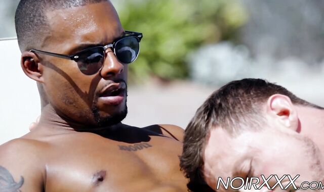 Handsome real estate agent fucks his black gay customer