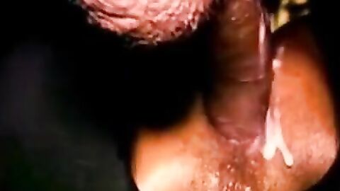 Hot Black cock fucking bareback through Gloryhole