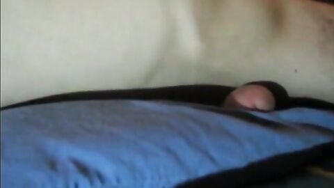 Blue pillow humping cum