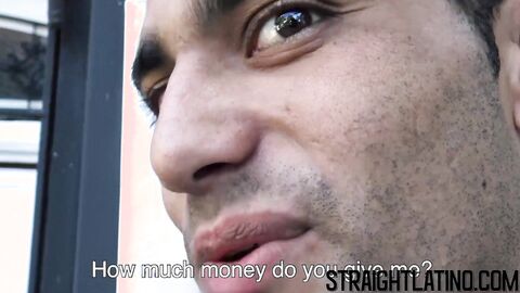 Straight Latino guy barebacked and facialized for money