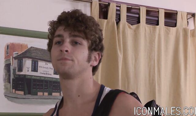 Naughty Calvin Banks drills Dirk Wakefield in his juicy rear