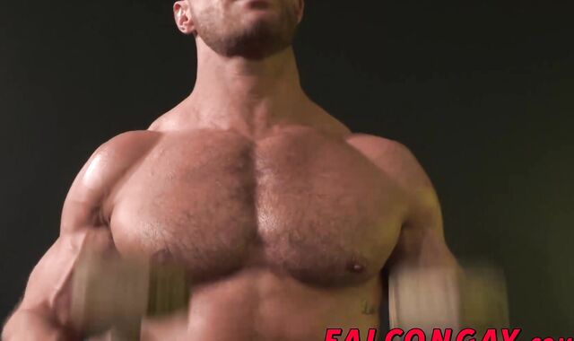 Landon Conrad mounting Adam from above and behind