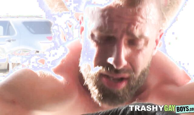 Sexy hunk Donnie Argento gets hardcore ass fucked doggystyle