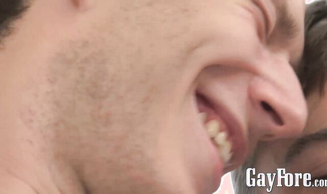 Twink likes cock with extra skin in his tight little ass