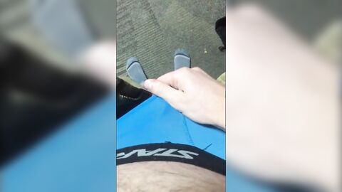 Young guy strips