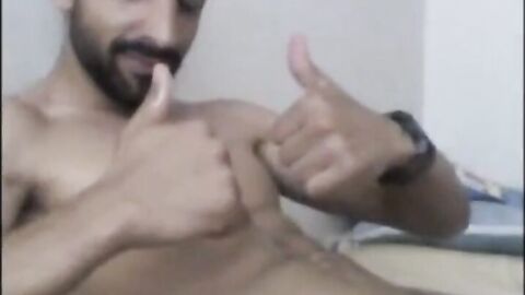 Turkish handsome hunk with big cock cumming