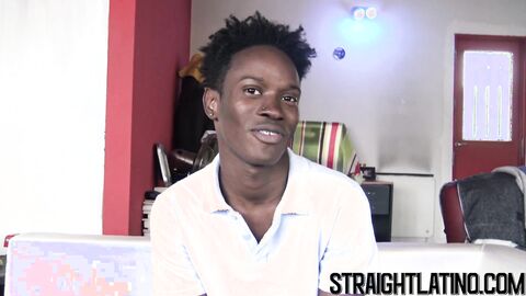 Jamaican stud sucking cock before barebacking homo with BBC