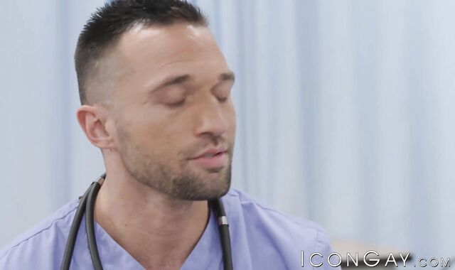 Janitor Argos Santini fucks doctor Colby Tucker in hospital