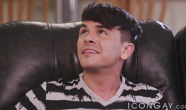 Inked gay Andy Taylor rimmed and hard bareback ass drilled