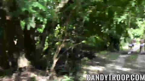Hardcore anal sex outdoor with sexy ass soldier for you