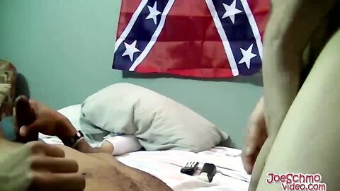Horny dude forces his big dick on a black dude after rimming