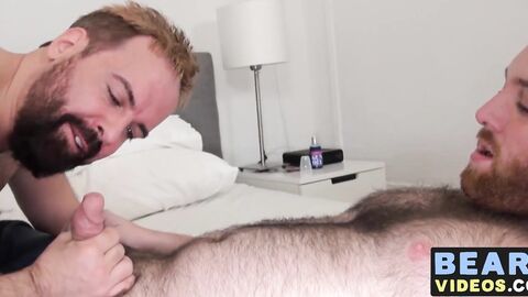 Hairy butt buddies Colt Cox and Sam Black smash in bed