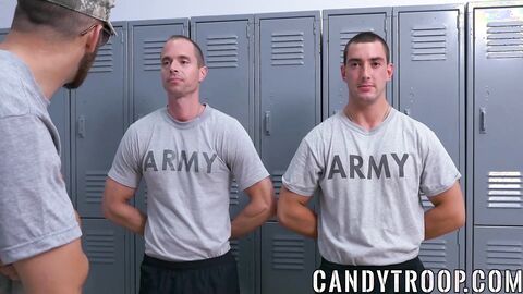 Gay army guys are fucking each other as a punishment