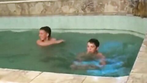 Tree Twinks Dipping in a Pool