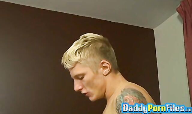 Steamy hot anal from behind featuring two blond buff hunks