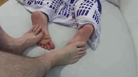 playing footsies with my best friend