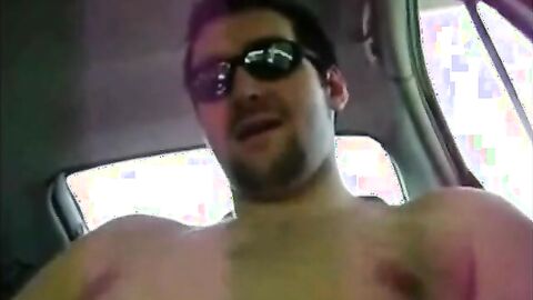 Horny Verbal Dude Jerks Off & Cums in Car