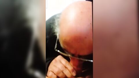 Grandpa sucking