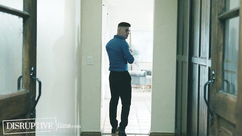 Real Estate Agent Fucks Hunky House Buyer With Wife in Other Room - DisruptiveFilms