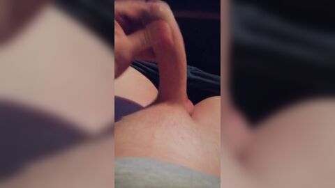 Youthfull Uncircumcised Lad Tugging off after College