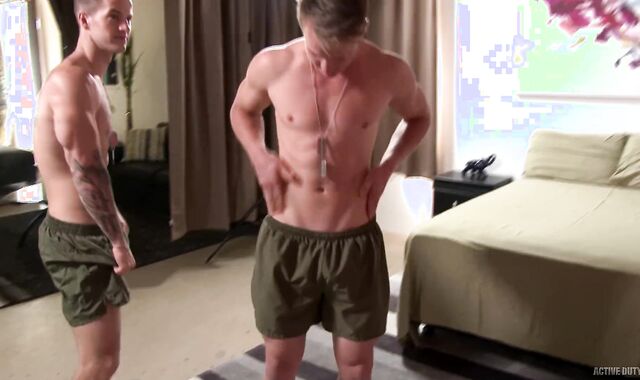 ActiveDuty Cute & Straight Military Boys Have Raw Anal Sex