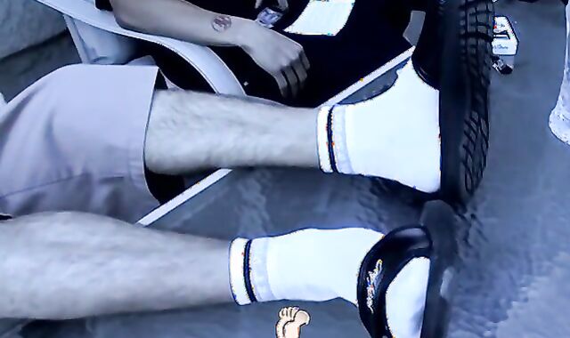 Butt buddies have dirty feet worshiping session in kitchen