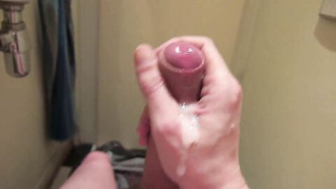 Four uncut foreskin cumshots compilation