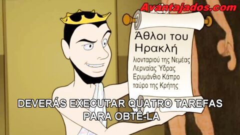 Cartoon Gay heroes fucking gods of olympus
