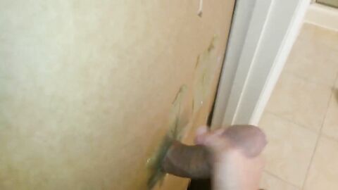 Homemade gloryhole big cock