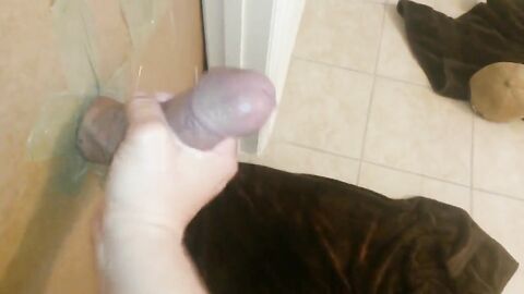 Homemade gloryhole big cock