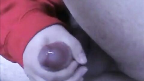 shaking my ass, jerking my cock and shooting hot thick cum