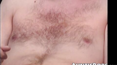 Thin and hairy dude masturbates in a cool homemade video