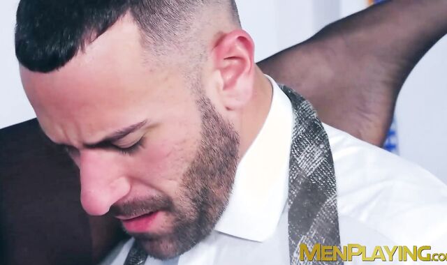 Inked hunk Dani Robles railed hard by coworker Gustavo Cruz