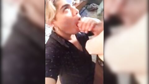 Latino Bitch Swallows Huge Load Hung White Thug