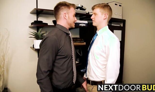 Handsome jocks enjoying a mix of politics with anal banging