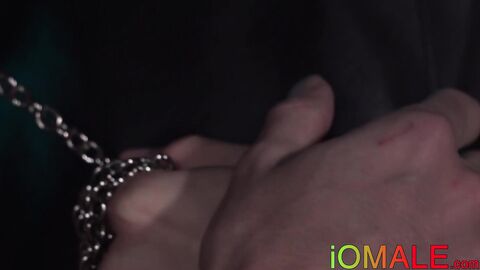 Latino BDSM twinks fucking raw after blowjob in dungeon
