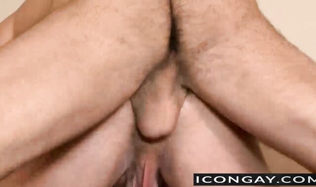 Hunk Matt Stevens riding Adam Russo real hard after a hot bj