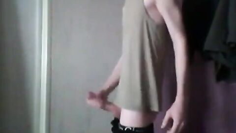 skinny twink masterbates with sex toy