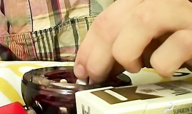 Intense pleasure comes from smoking and a good rimming