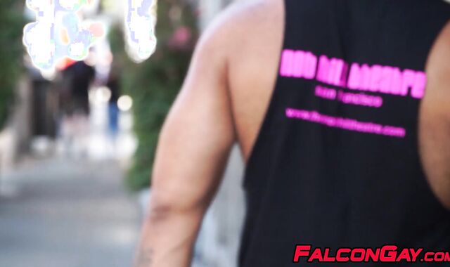 Three muscular hunks pounding raw and sucking in club