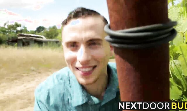 Two dudes Dante and Lance take turns servicing each other